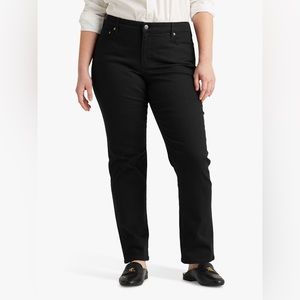RALPH LAUREN MID RISE BOOTCUT BLACK JEANS